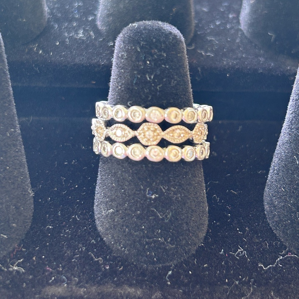 Ross Simmons Stackable Elegant Silver Women's Ring - image 4